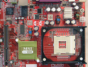 MSI 648 MAX-F PCSTATS Review - More Goodies on the Motherboard