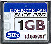 CompactFlash Card Roundup: 1GB Models - PCSTATS