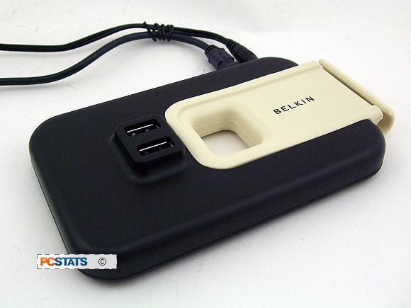 7-Port Belkin Powered Desktop USB Hub Black and White 