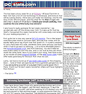 PCSTATS Newsletter - Largest Flatscreen Monitor Ever