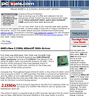 PCSTATS Newsletter - Meet AMD's 2.13GHz AthlonXP 2600+