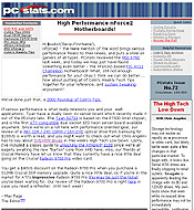 PCSTATS Newsletter - High Performance nForce2 Motherboards!