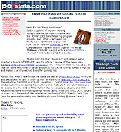PCSTATS Newsletter - Meet the New AthlonXP 3000+ Barton CPU