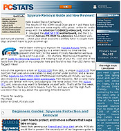 PCSTATS Newsletter - Spyware Removal Guide and New Reviews!