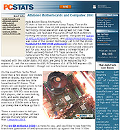 PCSTATS Newsletter - Athlon64 Motherboards and Computex 2003