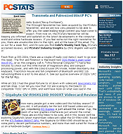 PCSTATS Newsletter - Transmeta and Palm-sized WinXP PC's