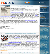 PCSTATS Newsletter - Asus' A9800XT Kicks up the Pixels
