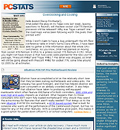 PCSTATS Newsletter - Overclocking and Cooling