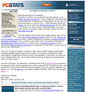 PCSTATS Newsletter - 10 Steps to Secure Your PC