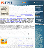 PCSTATS Newsletter - Mushkin DDR Memory Returns
