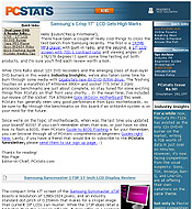 PCSTATS Newsletter - Samsung's Crisp 17