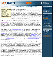 PCSTATS Newsletter - The Athlon64 and PCI-Express