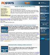 PCSTATS Newsletter - Windows BSOD Crash Recovery
