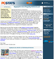 PCSTATS Newsletter - Gigabyte's 925X Flagship Motherboard