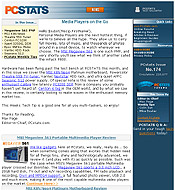 PCSTATS Newsletter - Media Players on the Go