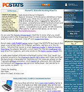 PCSTATS Newsletter - HomePC Website Hosting How-To