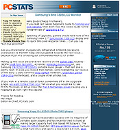 PCSTATS Newsletter - Samsung's 8ms 730B LCD Monitor