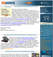 PCSTATS Newsletter - Ferrari 2GHz Turion Notebook Reviewed 