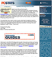 PCSTATS Newsletter - Guide to the Beginners Guides 