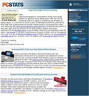 PCSTATS Newsletter - Dye-Sub Digital Photo Printing