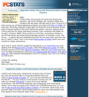 PCSTATS Newsletter - Upgrade or Else, Microsoft Windows 98SE Finally Expires