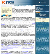 PCSTATS Newsletter - Spring PC Cleaning and Tune Up's