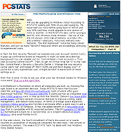 PCSTATS Newsletter - Intel Motherboards and Windows Vista