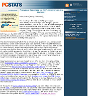 PCSTATS Newsletter - Processor Roadmaps for 2007 - OctaCore on the Horizon?