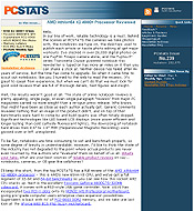 PCSTATS Newsletter - AMD Athlon64 X2 4800+ Processor Reviewed
