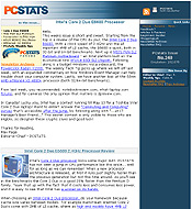 PCSTATS Newsletter - Intel's Core 2 Duo E6600 Processor