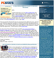 PCSTATS Newsletter - nVidia Geforce 8600GS DirectX10 Videocard Reviewed